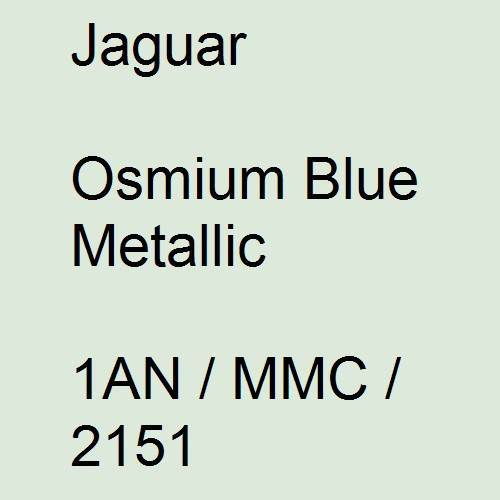 Jaguar, Osmium Blue Metallic, 1AN / MMC / 2151.
